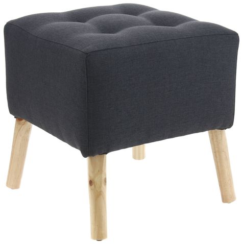 Pouf Alemania Grafito Amalfi 42x42x43 cm Máxima Design-1