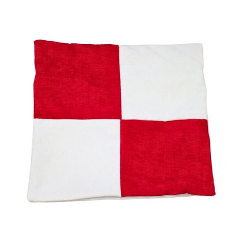 Funda Cojín Gabriela Blanco Rojo Altea 50x50 cm-0