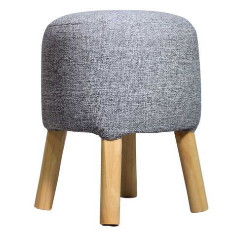 Pouf Bird Gris Omega 35x35x45 cm Máxima Design-0