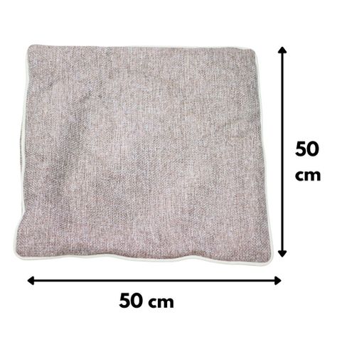 Funda Cojín Antonia Gris-Beige Delta 50x50 cm-1