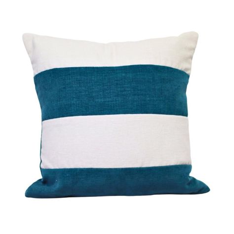 Cojín Rayen Azul Blanco Altea 50x50 cm-0