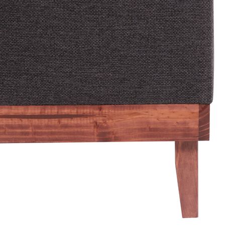 Pouf Emilia con Baúl Gris Oscuro Omega 45x45x46 Cm Máxima Design-5