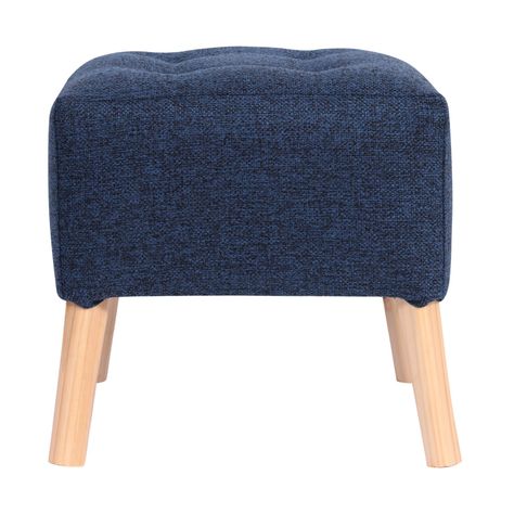 Pouf Alemania Azul Omega 42x42x43 cm Máxima Design-0