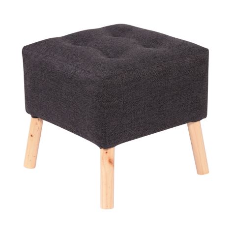 Pouf Alemania Grafito Omega 42x42x43 cm Máxima Design-0