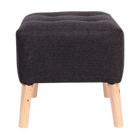 Pouf Alemania Grafito Omega 42x42x43 cm Máxima Design-1