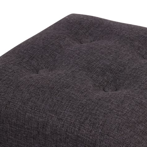 Pouf Alemania Gris Negro Omega 42x42x43 cm Máxima Design-2