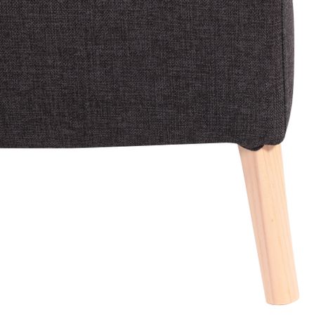 Pouf Alemania Gris Negro Omega 42x42x43 cm Máxima Design-3