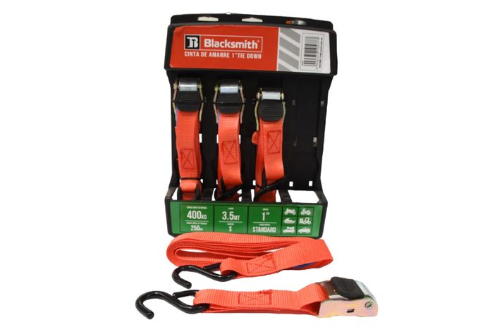 Kit 4 Cintas De Amarre 1 PuLG X 3.5 Mts - Capacidad 400 Kg-1