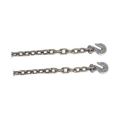 Cadena Amarre Carga 1/2 PuLG Con Gancho Tramo De 6 Mts-0