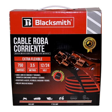 Cable Puente Bateria 750 Amp 3,5 Mts De Largo Roba Corriente-0