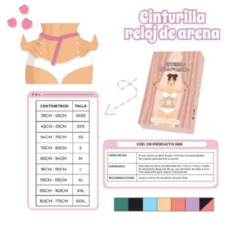 Faja cinturilla reloj de arena-1