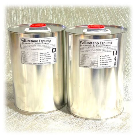 Espuma Rígida Poliuretano Kit De Resinas Tamaño Gran Super-0