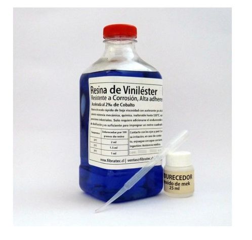 Resina Vinilester 1 Kg. Incluye Endurecedor Y Dosificador!-0