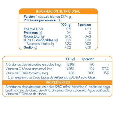 CRANBERRY ANTIOXIDANTE NATURAL - 30 CÁPSULAS-1