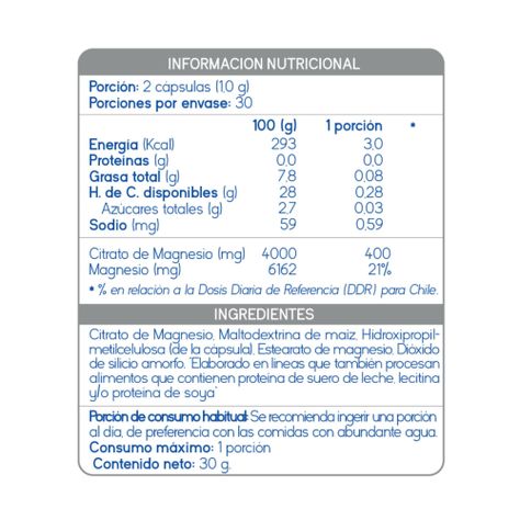 CITRATO DE MAGNESIO - APOYO NERVIOSO Y SALUD ÓSEA-1