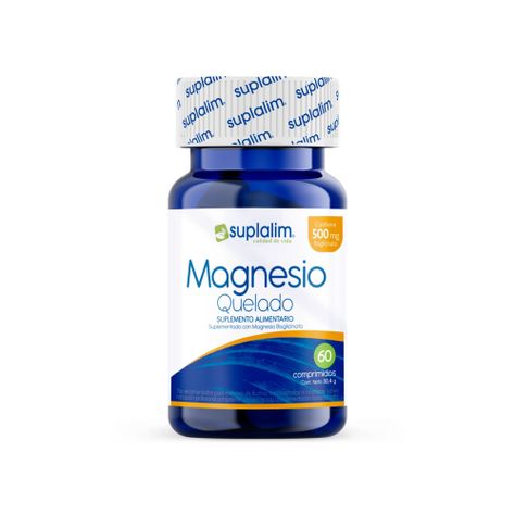MAGNESIO QUELADO 60 COMPRIMIDOS - SUPLALIM-0