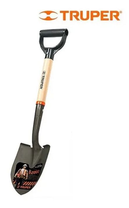 Pala Cajuelera Redonda Truper Con Mango Madera Acero Al Carb-1