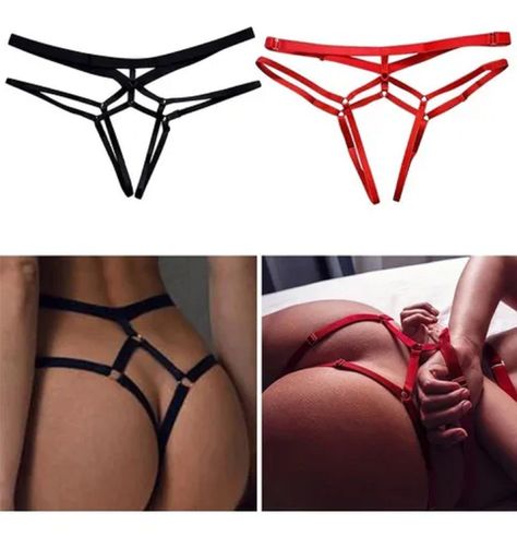 Colaless Lencería Erotica Sexyhilo Tanga Entrepierna Abierta-1