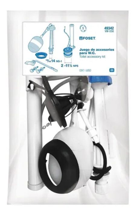 Kit Estanque Wc Fitting Universal Descarga Y Fijaciones Fose-1