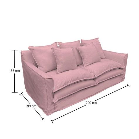Sofá Puangue Chenille Palo Rosa 3C-5