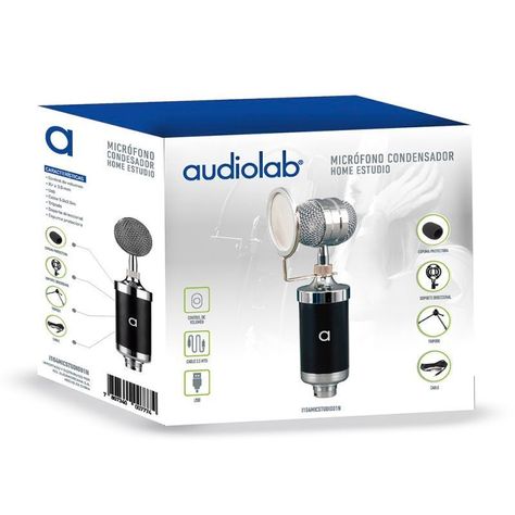 Microfono Audiolab Condensador Home Studio Fx-1