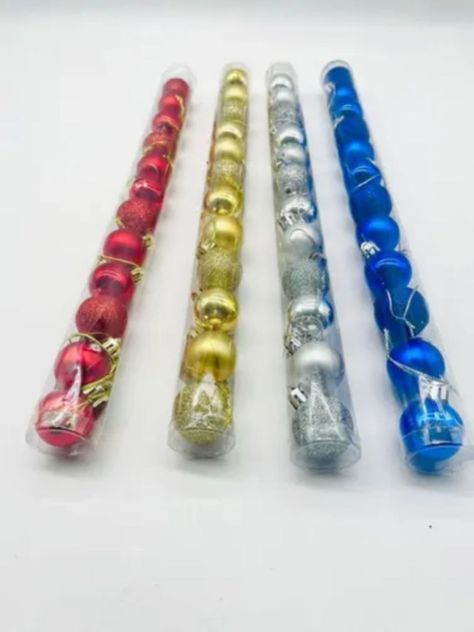 Pack De 12 Bambalinas Navideñas Adornos De Navidad 5CM-1