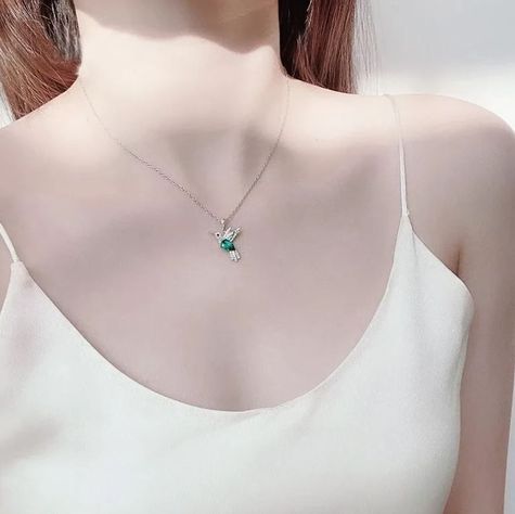 Collar Colibrí Plata 925-2
