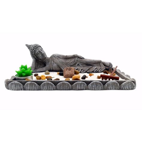 Buda Zen Jardin Budha C/Accesorio 10x29x16cm-1