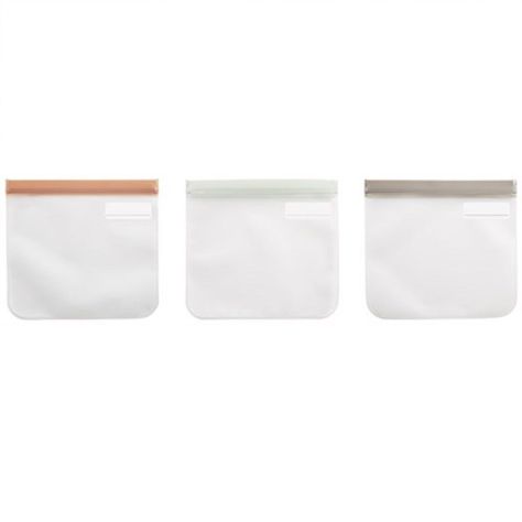BOLSAS SNACK VERDE REUTILIZABLES 23X21CM 2PCS-0