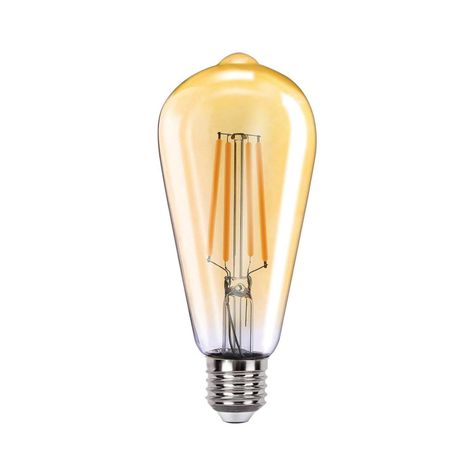 Pack 5 Ampolletas LED E-27 Filamento 8W ST64 SEC-1