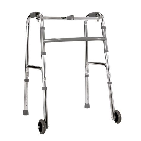 Andador Aluminio Plegable 2 ruedas-0