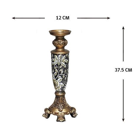 CANDELABRO XL  COLECCION MARFIL (12 x 12 x 37.5 cm)-2
