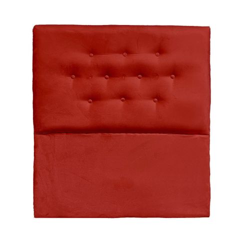 Respaldo Arles King Felpa Rojo-0