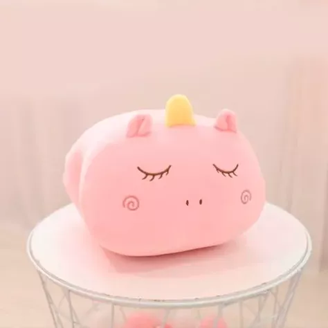 Almohada Guatero Peluche Calentador De Manos Unicornio-1