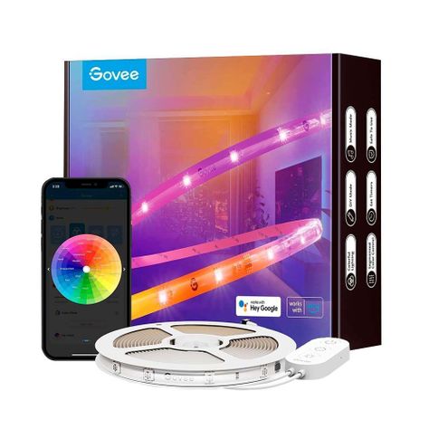 Luces LED RGBIC 5mts Wifi con Protector-0