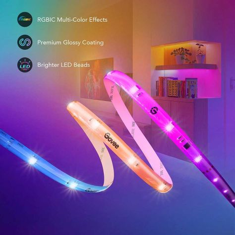 Luces LED RGBIC 5mts Wifi con Protector-1