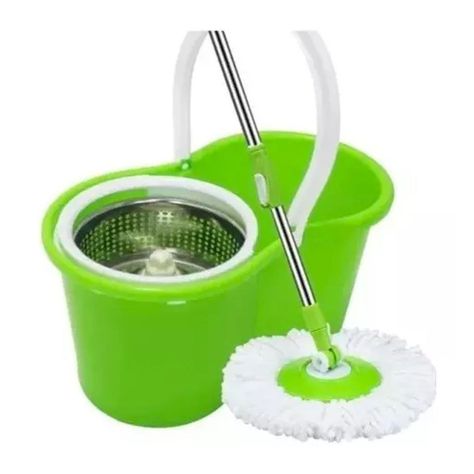 Mopa Trapeador Giratoria 360° Balde Canasto Y Dos -1