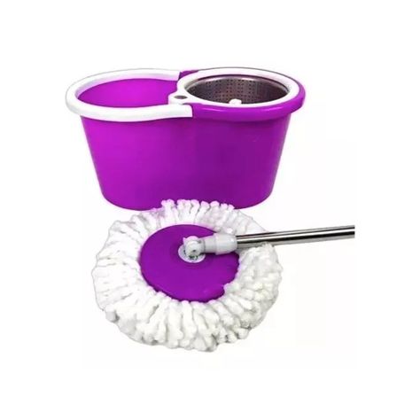 Mopa Trapeador Giratoria 360° Balde Canasto Y Dos -4