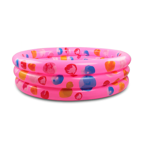 Piscina Redonda para Niños. 130 x 35 cm rosada-0