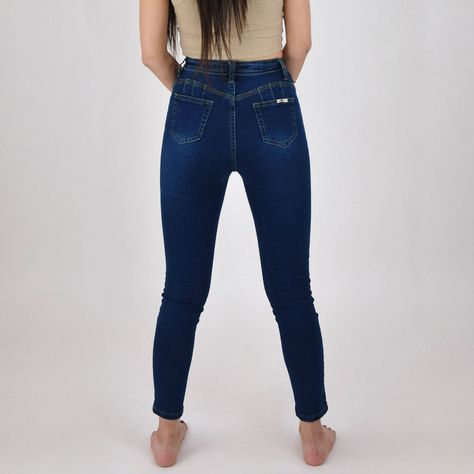 Jeans De Mujer Skinny Con Aplicaciones-3