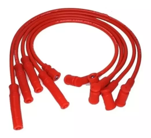CABLES BUJÍA DE ALTA 9.8MM ROJO COMPETICIÓN UNIVERSAL AUTO-0