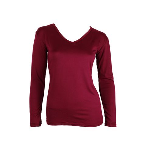 Camiseta Termica Mujer Cuello V-0
