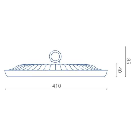 Campana LED UFO FLAT 200W Mega-1