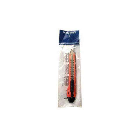 Cuchillo Cartonero De 14cms Con Hoja De 9mm Color Rojo - PuntoStore-1
