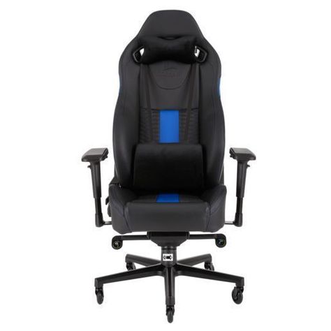 SILLA GAMER PRO CORSAIR T2 ROAD WARRIOR AZUL NEGRO-1