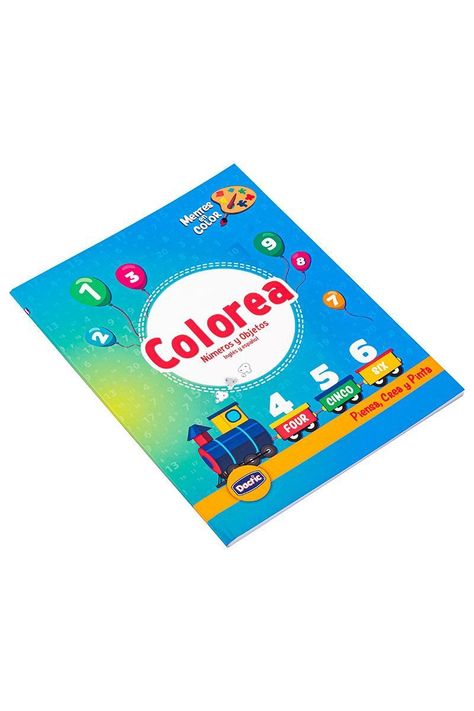 LIBRO PARA COLOREAR NÚMERO Y OBJETO-1