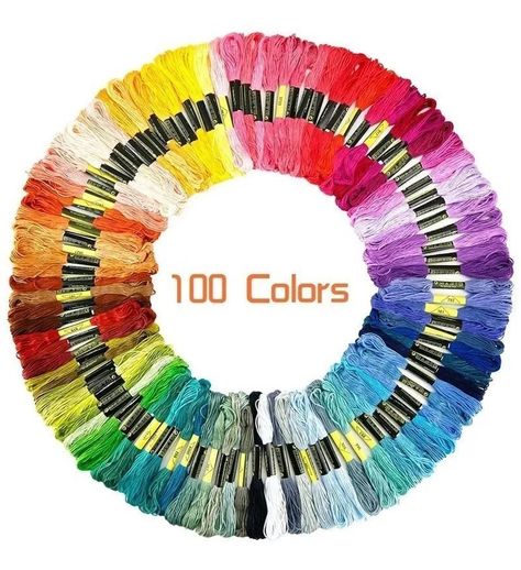 Set 100 Hilos Para Bordar 100 Colores-0