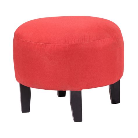 Pouf Jack Rojo 48x48x40 cm Máxima Design-1