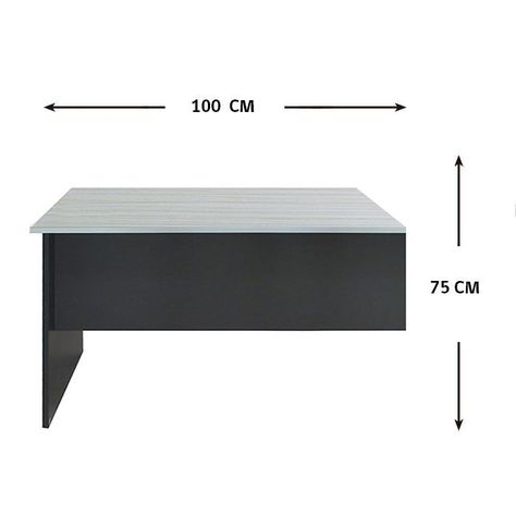 EXTENSION ESCRITORIO 100 LAT100 MAPLE con GRIS (100 x 50 x 75 cm)-2