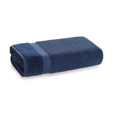 Sábana de baño Karsten Milenium 450gr 86 x 150 cm Azul Marino-0
